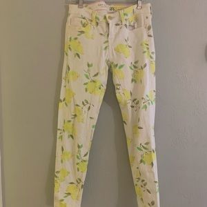 Kate Spade white lemon jeans